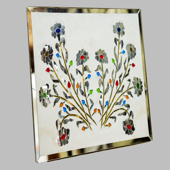 Flowe bunch thikri art wall pannel - Detail View