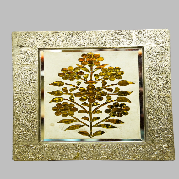 Decorative Especial Golden Flowe Wall Pannel - Detail View