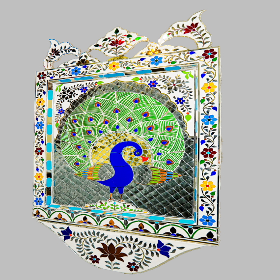 Decorative Very  Peacock Especial Wall Pannel - Detail View