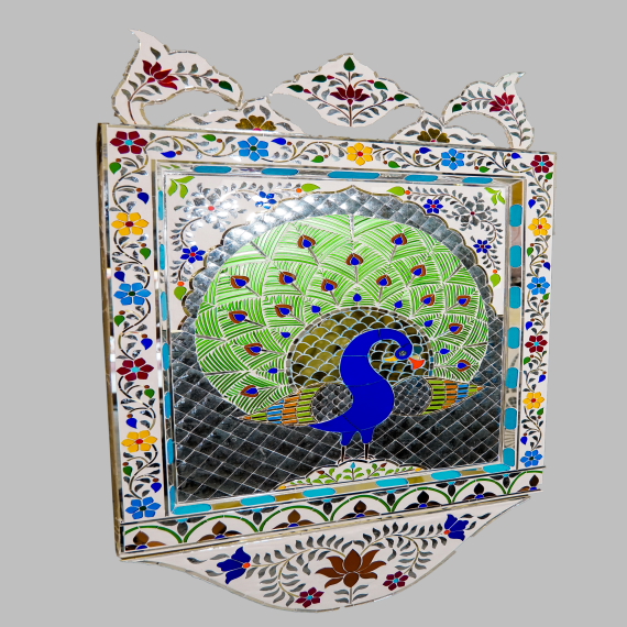 Decorative Very  Peacock Especial Wall Pannel - Detail View