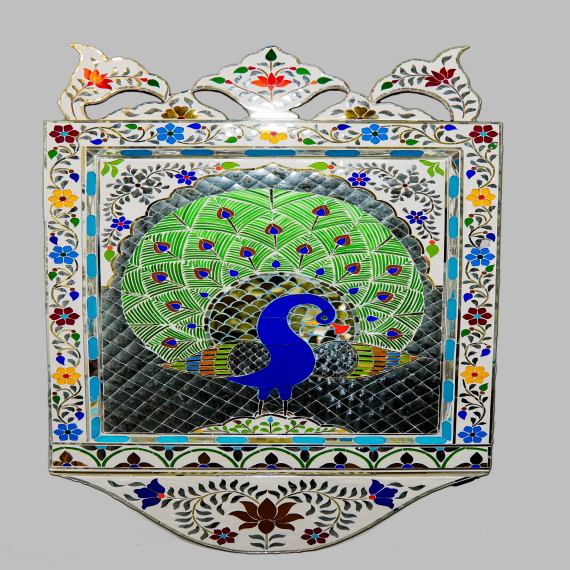 Decorative Very  Peacock Especial Wall Pannel - Detail View