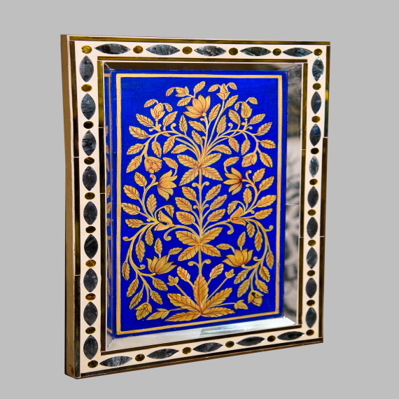 Outside Thikri work & inside Miniature painting wall pannel - Detail View