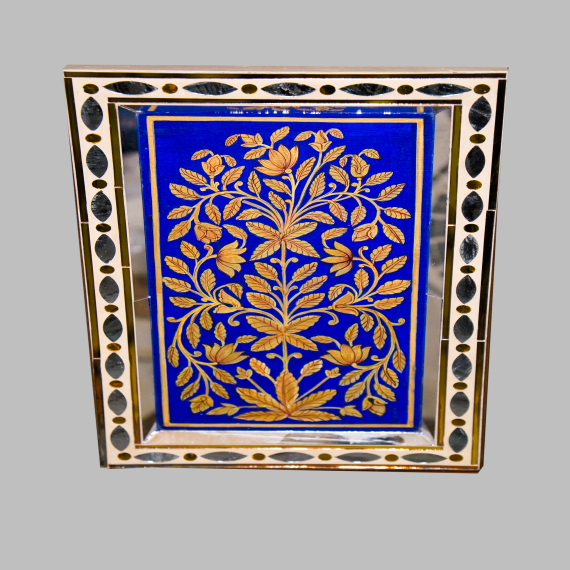 Outside Thikri work & inside Miniature painting wall pannel - Detail View