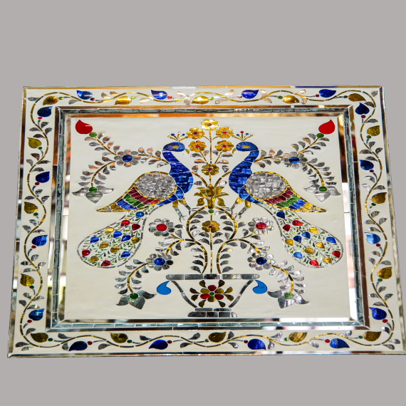 Decorative Double Peacock Wall Pannel